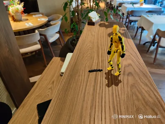 Animated Figurine Transformed by Melting Black Sword – AI Generated Video | Hailuo AI