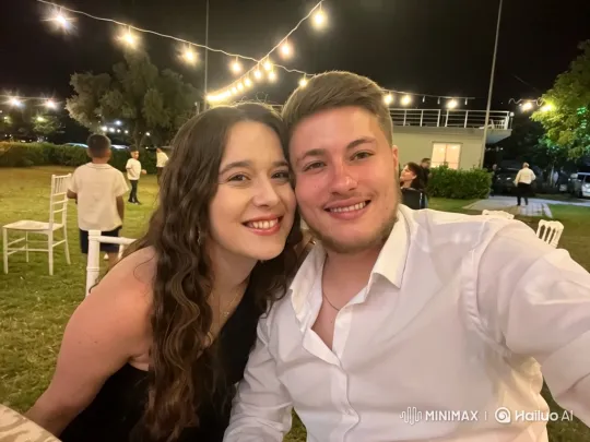 Family Embrace Captured at Outdoor Gathering – AI Generated Video | Hailuo AI