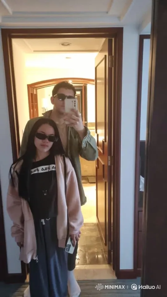 Family Embrace Captured in Sunny Hallway – AI Generated Video | Hailuo AI