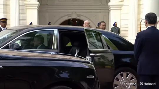 Prime Minister Modi Arrives and Shakes Hands at Official Event – AI Generated Video | Hailuo AI