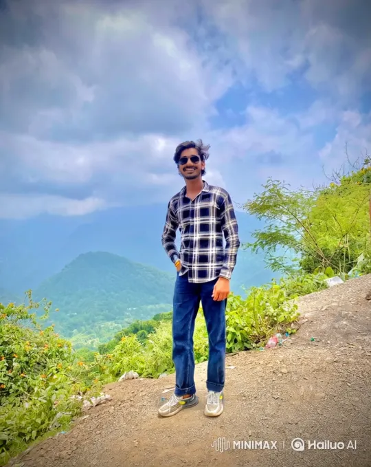 Young Man Meets Narendra Modi on Mountain Landscape – AI Generated Video | Hailuo AI