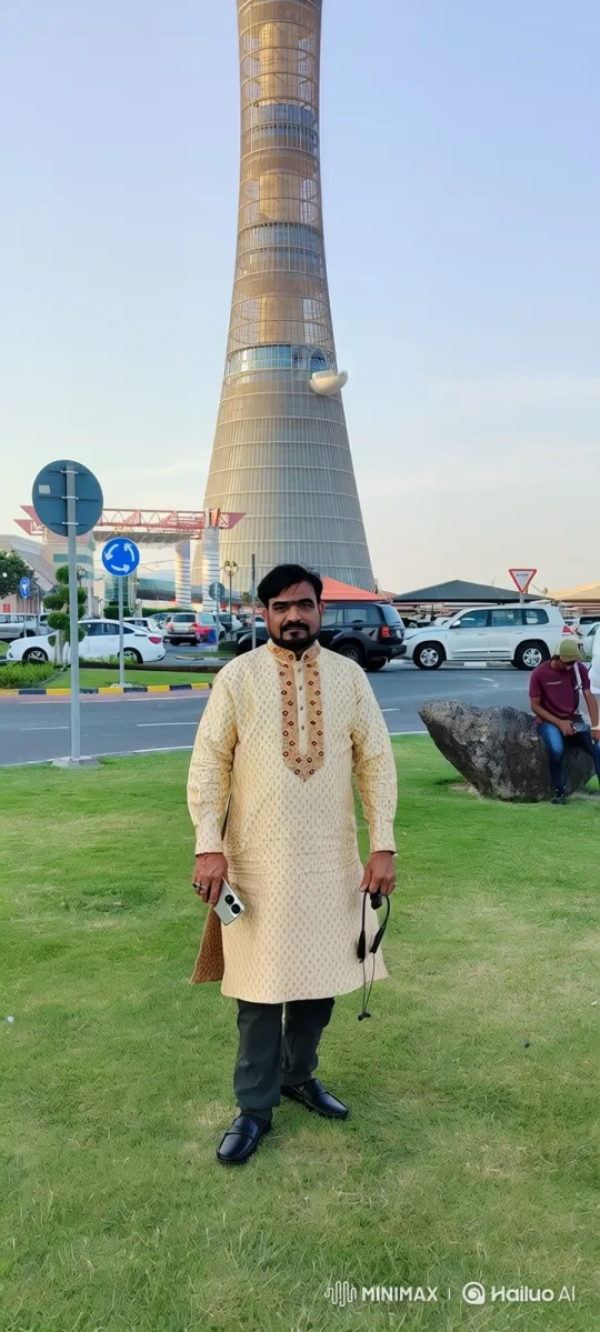 Man in Tunic Smiles Gently at Camera – AI Generated Video | Hailuo AI