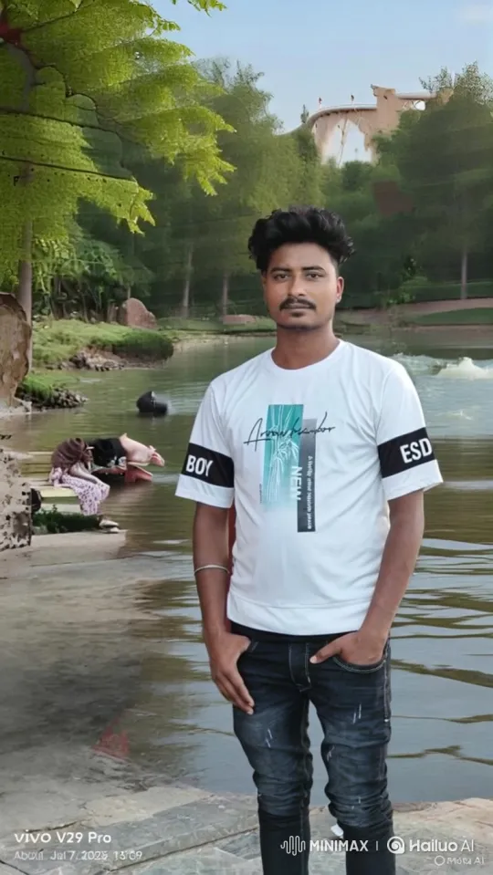 Young Couple Shares Intimate Moment in Peaceful Park – AI Generated Video | Hailuo AI