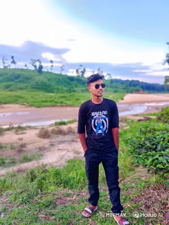 Young Man Boards Helicopter on Riverbank Landscape – AI Generated Video | Hailuo AI