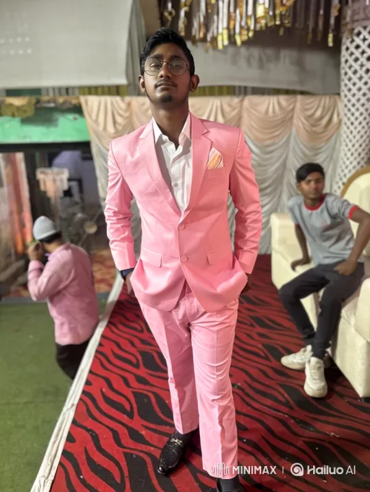 Young Man in Pink Suit Meets Politician by Rolls Royce – AI Generated Video | Hailuo AI