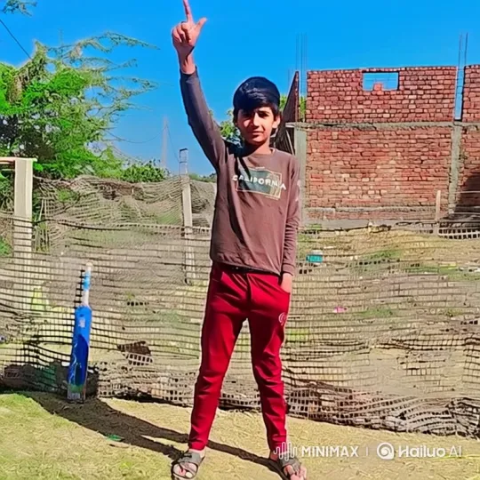 Young Boy Poses with Relaxed Smile in Sunny Setting – AI Generated Video | Hailuo AI
