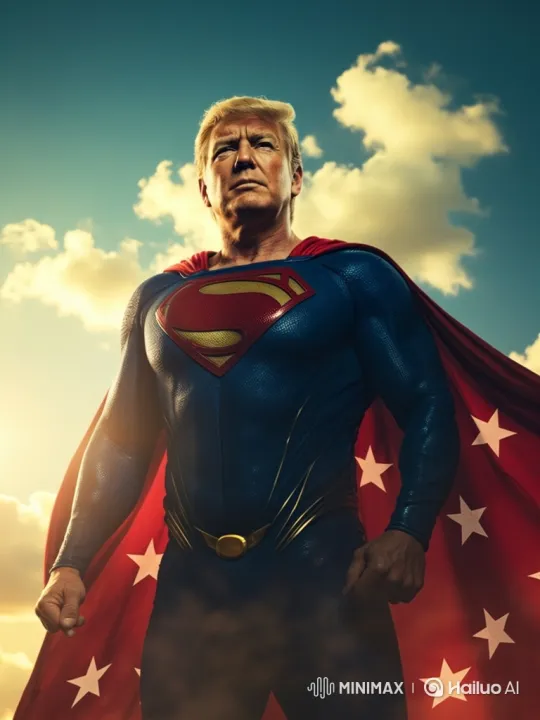 Trump Superhero: Fist Fight and Lightning Showdown – AI Generated Video | Hailuo AI