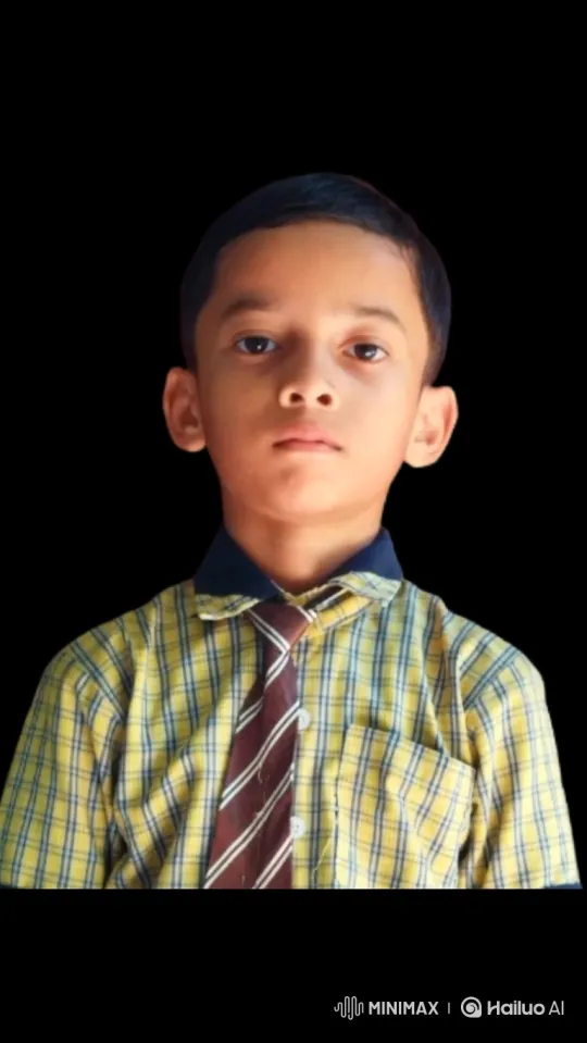 Boy Blows Air, Returns to Neutral Expression – AI Generated Video | Hailuo AI