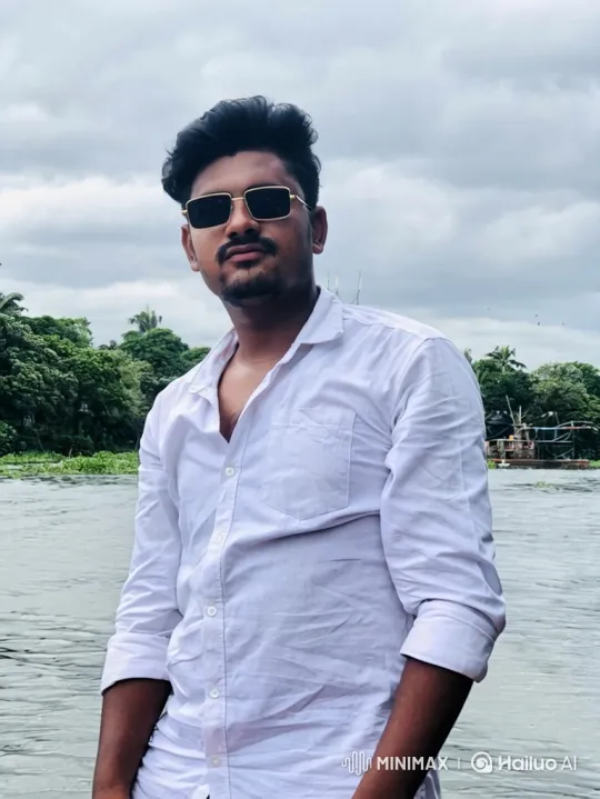 Young Man Reflects by a Calm Lake in Overcast Weather – AI Generated Video | Hailuo AI