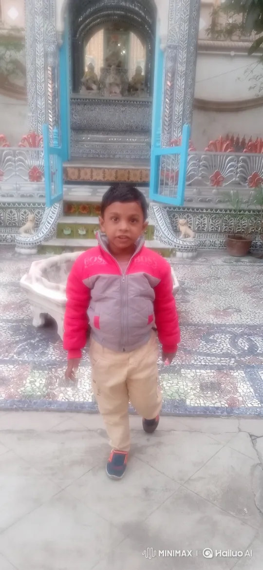 Children Share a Moment in a Decorated Courtyard – AI Generated Video | Hailuo AI