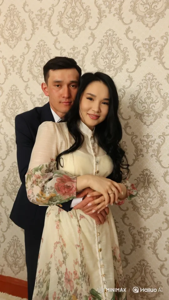 East Asian Family Embraces in Loving Portrait – AI Generated Video | Hailuo AI
