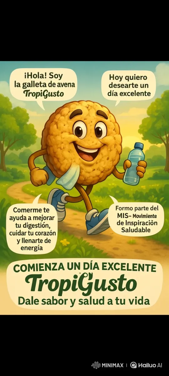 TropiGusto Cookie Introduces Itself with a Jog in the Park – AI Generated Video | Hailuo AI