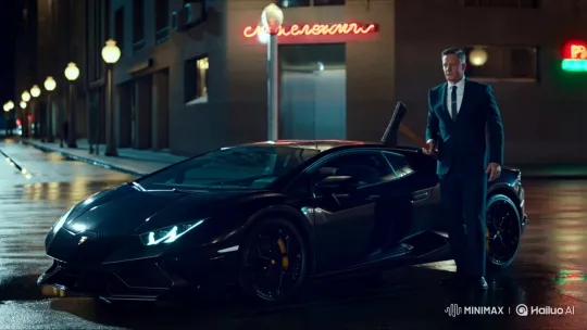 Man Smashes Lamborghini Windscreen and Windows – AI Generated Video | Hailuo AI