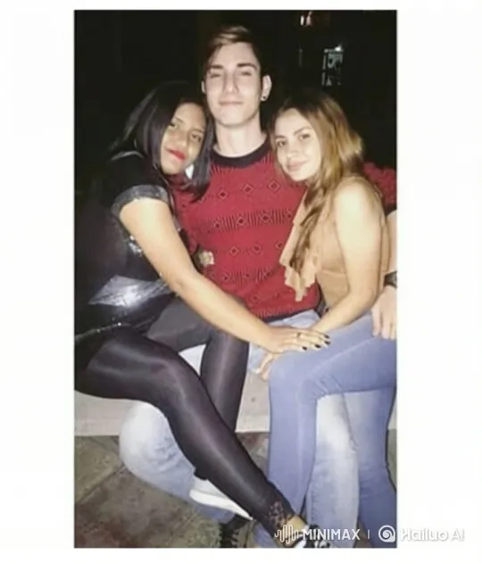 Three Friends Bonding on a Bench in Dim Light – AI Generated Video | Hailuo AI
