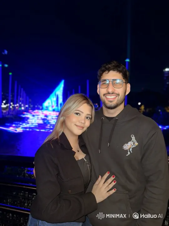 Young Couple and Daughter's Serene Family Portrait – AI Generated Video | Hailuo AI