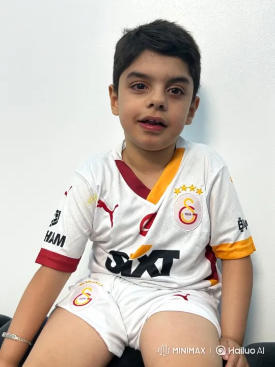 Young Boy Stands Up in Soccer Kit – AI Generated Video | Hailuo AI