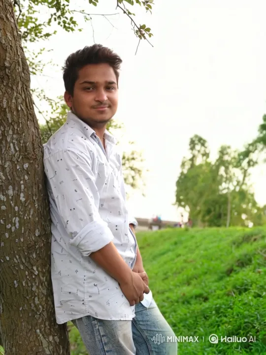 Young Couple's Serene Encounter in Golden Hour Park – AI Generated Video | Hailuo AI