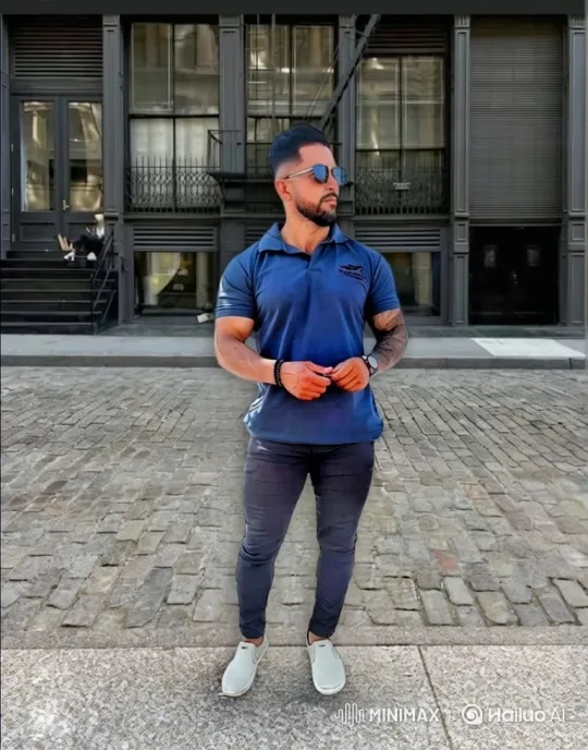 Bearded Man in Blue Polo Drives Red Ferrari GTB – AI Generated Video | Hailuo AI