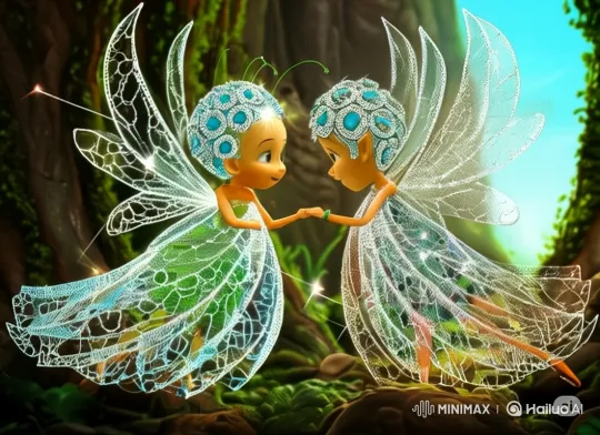 Enchanted Forest: Fairies' Joyful Dance and Laughter – AI Generated Video | Hailuo AI