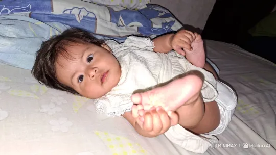 Baby's Joyful Interaction with Hamburger – AI Generated Video | Hailuo AI