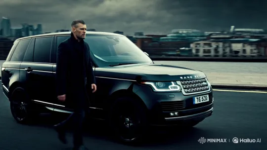 London Gangster's Dramatic Entrance in Urban Setting – AI Generated Video | Hailuo AI