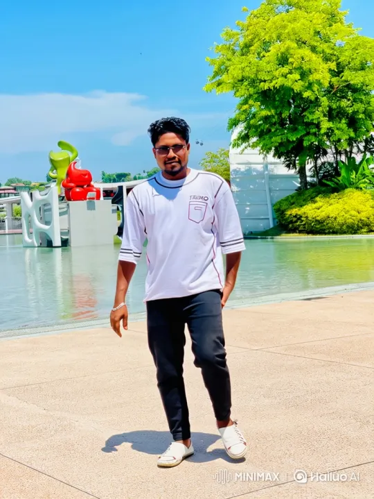Couple Shares Serene Moment in Golden Hour Park – AI Generated Video | Hailuo AI