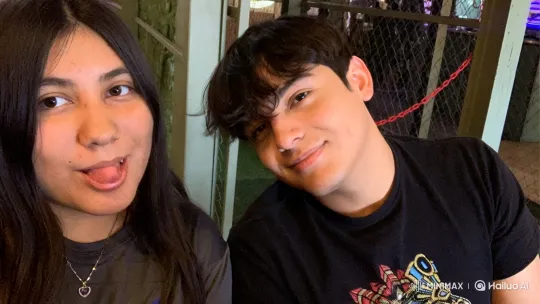 Young Family Embraces Love in a Restaurant Setting – AI Generated Video | Hailuo AI