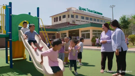 Joyful Play at Quang Thuan Kindergarten – AI Generated Video | Hailuo AI