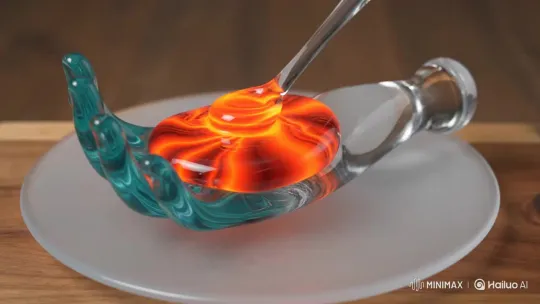 Robotic Hand Grasps Sticky Spoon from Sticky Plate – AI Generated Video | Hailuo AI