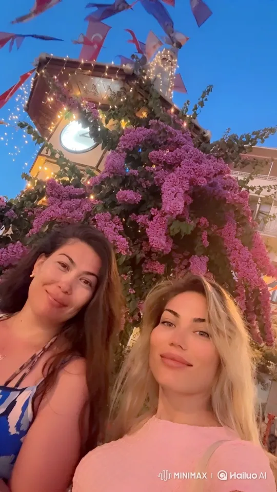 Family Embrace at Dusk by Clock Tower – AI Generated Video | Hailuo AI
