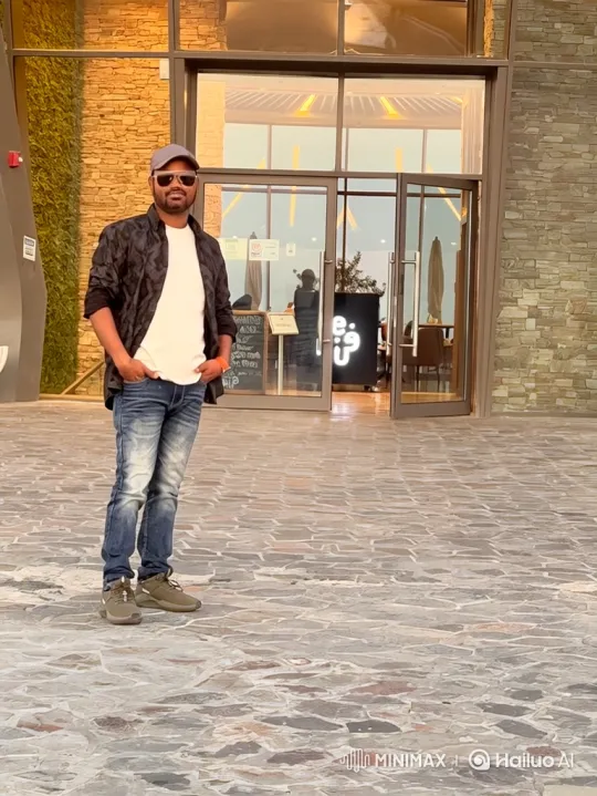 Golden Hour Stroll: A Couple's Serene Encounter – AI Generated Video | Hailuo AI
