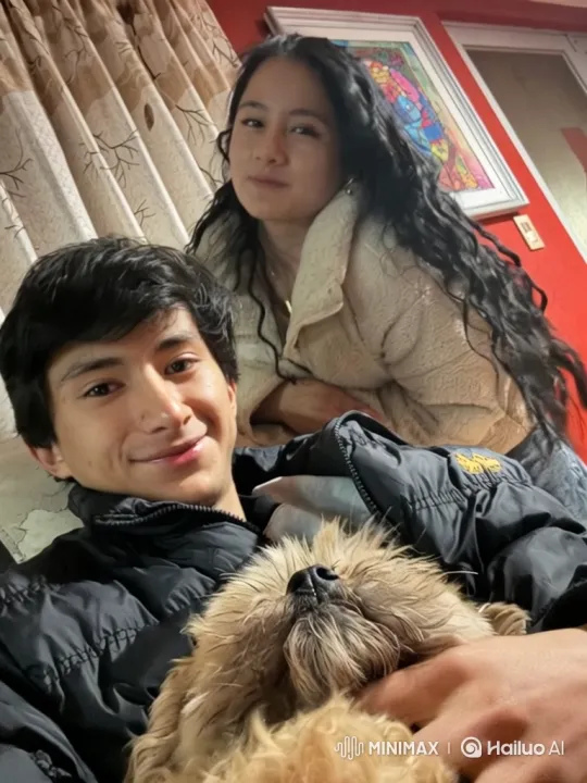 Young Family and Dog Enjoying Cozy Home Moments – AI Generated Video | Hailuo AI