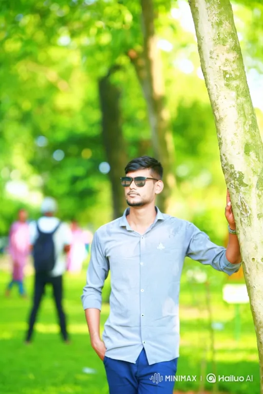 Romantic Encounter in a Golden-Hour Park Setting – AI Generated Video | Hailuo AI