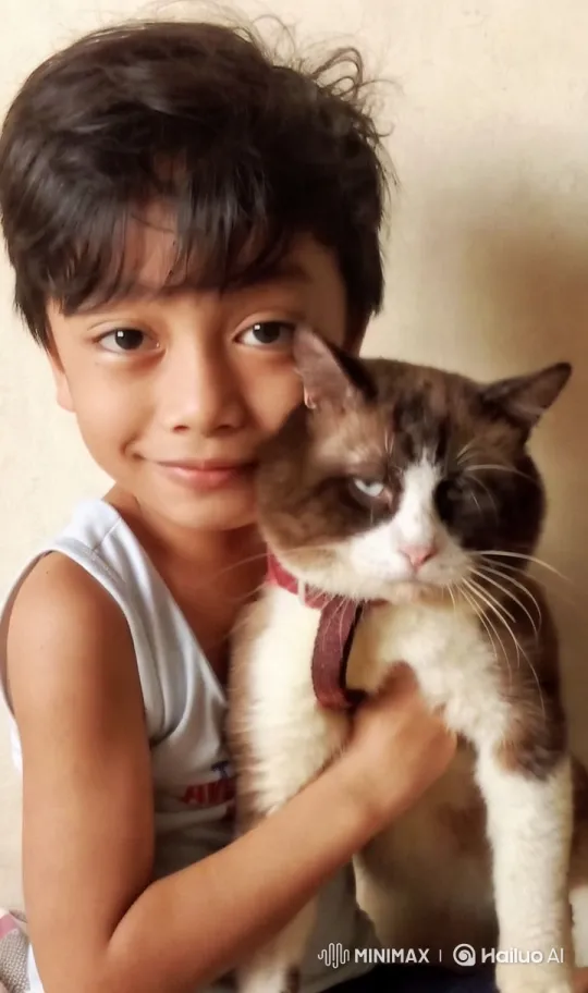 Boy Enjoys Cat-Shaped Cake After Magical Transformation – AI Generated Video | Hailuo AI