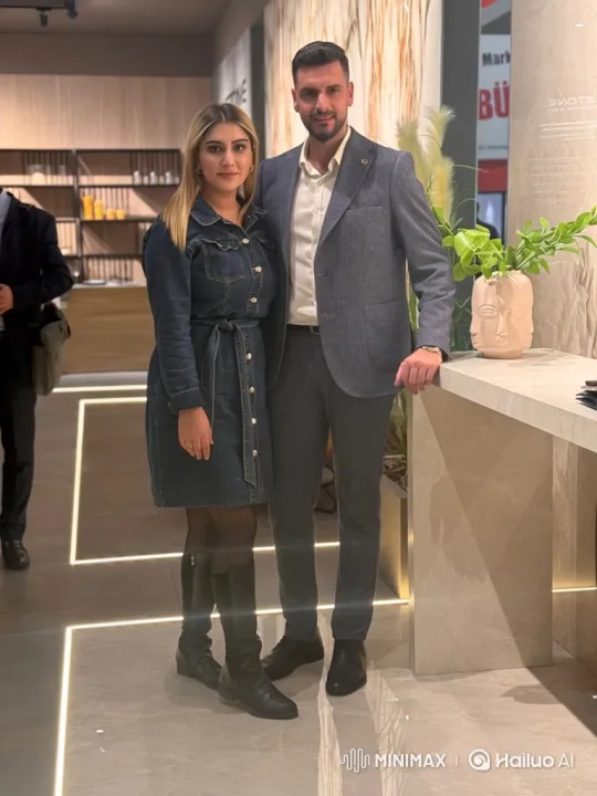 Family Embraces in Modern Showroom Setting – AI Generated Video | Hailuo AI