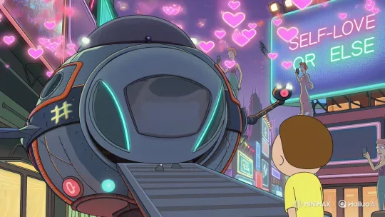 Rick and Morty Land on Planet Narcissistar – AI Generated Video | Hailuo AI