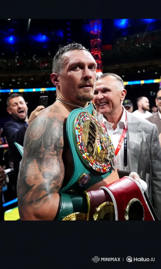 Victorious Boxer Celebrates with Championship Belt – AI Generated Video | Hailuo AI