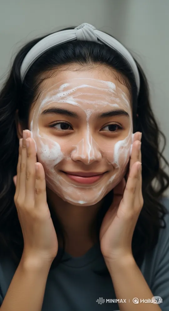Indonesian Woman's Serene Skincare Routine – AI Generated Video | Hailuo AI