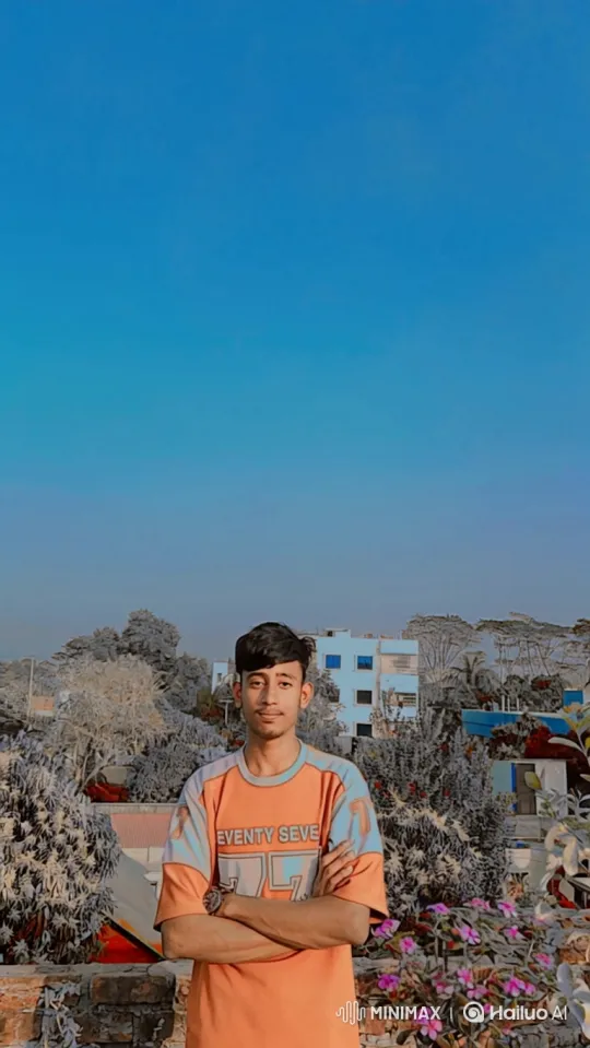 Young Man on Balcony Amidst Nature's Calm – AI Generated Video | Hailuo AI