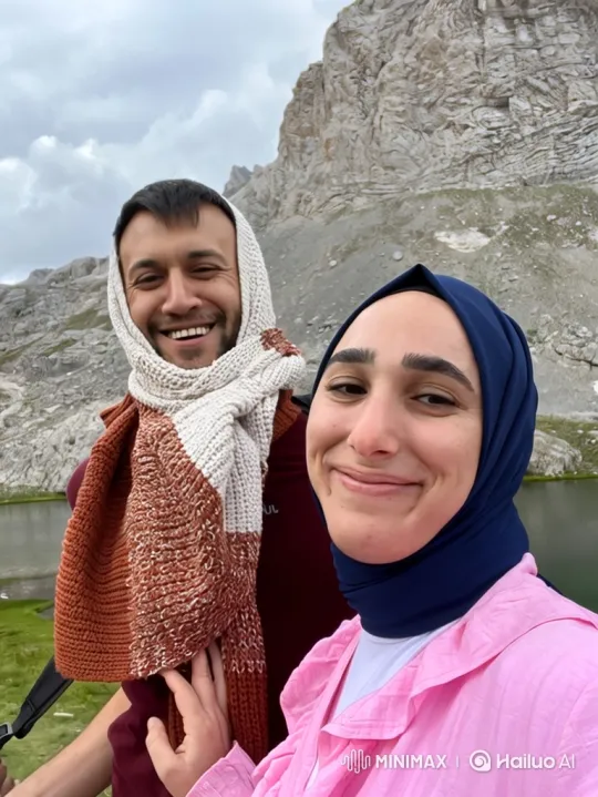 Family Embraces Joy in Mountain Landscape – AI Generated Video | Hailuo AI