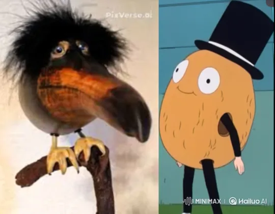 Cosmic Showdown: Skebob vs. Mr Coconut – AI Generated Video | Hailuo AI