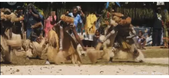 Cultural Dance Performance on Volcanic Island Shoreline – AI Generated Video | Hailuo AI