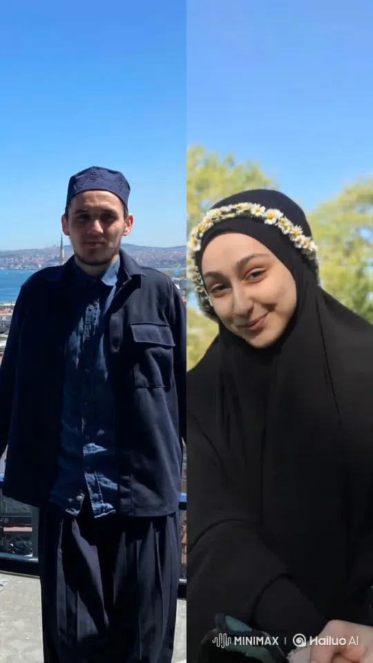 Couple Reunites on Balcony with Loving Embrace – AI Generated Video | Hailuo AI