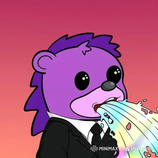 Purple Hedgehog Vomits Endless Rainbow Stream – AI Generated Video | Hailuo AI