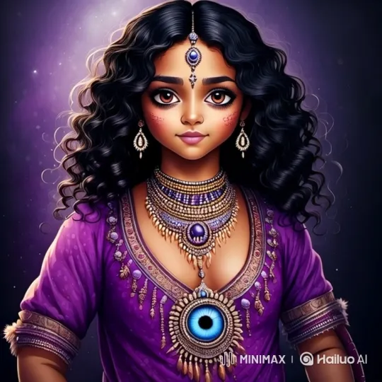 Woman's Serene Portrait with Ornate Accessories – AI Generated Video | Hailuo AI