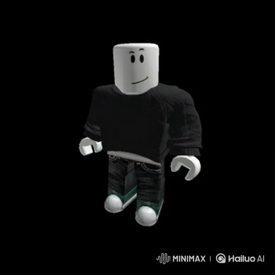 Roblox Character Challenges Superman Amidst Burning Village – AI Generated Video | Hailuo AI