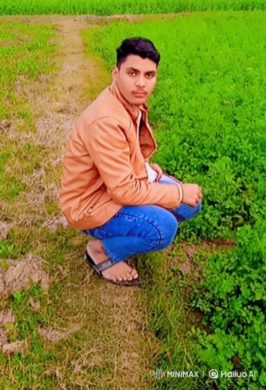 Young Man Stands Up in Green Field, Surveying Scenery – AI Generated Video | Hailuo AI