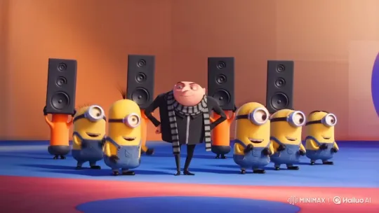 Orange Justice Dance: Gru, Minions, and Speakermans – AI Generated Video | Hailuo AI