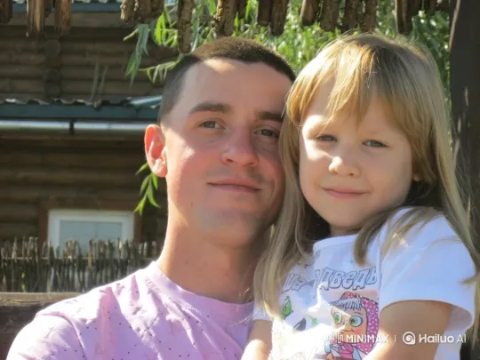 Father and Daughter Embrace in Natural Setting – AI Generated Video | Hailuo AI