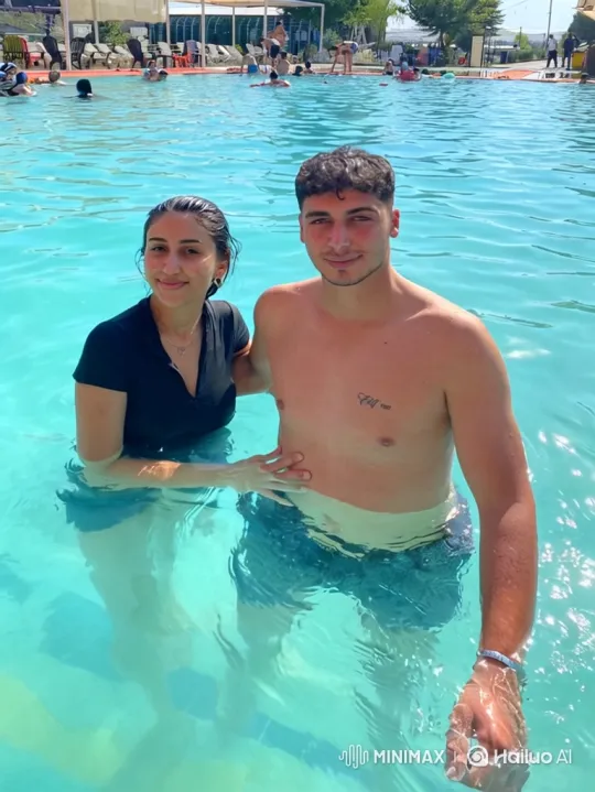 Young Family Moments in the Swimming Pool – AI Generated Video | Hailuo AI